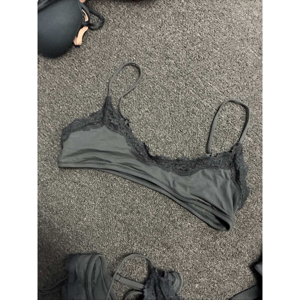 NWT Skim Fits Everybody Lace Scoop Bralette Onyx Black SZ Med New Women's